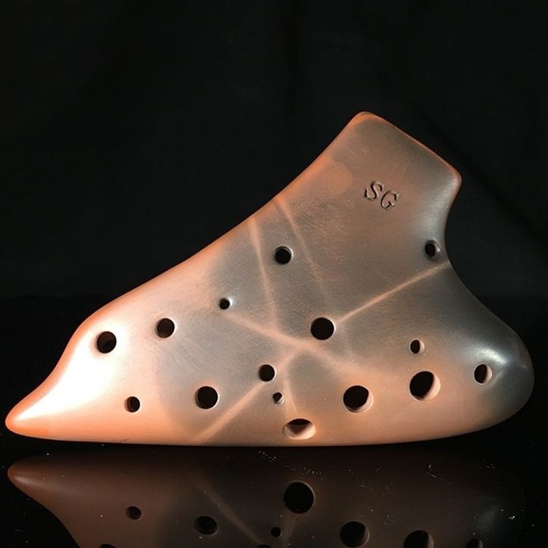 Musical Instrument In Chinese - Purple Clay Ocarina SG Tone Professional