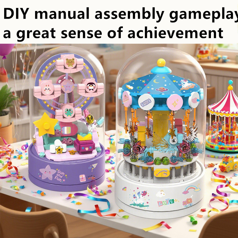 Building Block Music Box Flowe - Musical Instrument Park ulasan dan harga