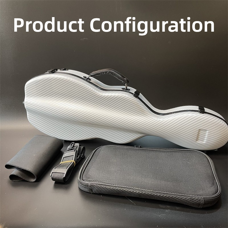 4/4 Carbon Fiber Violin Case L - Musical Instrument Box ulasan dan harga
