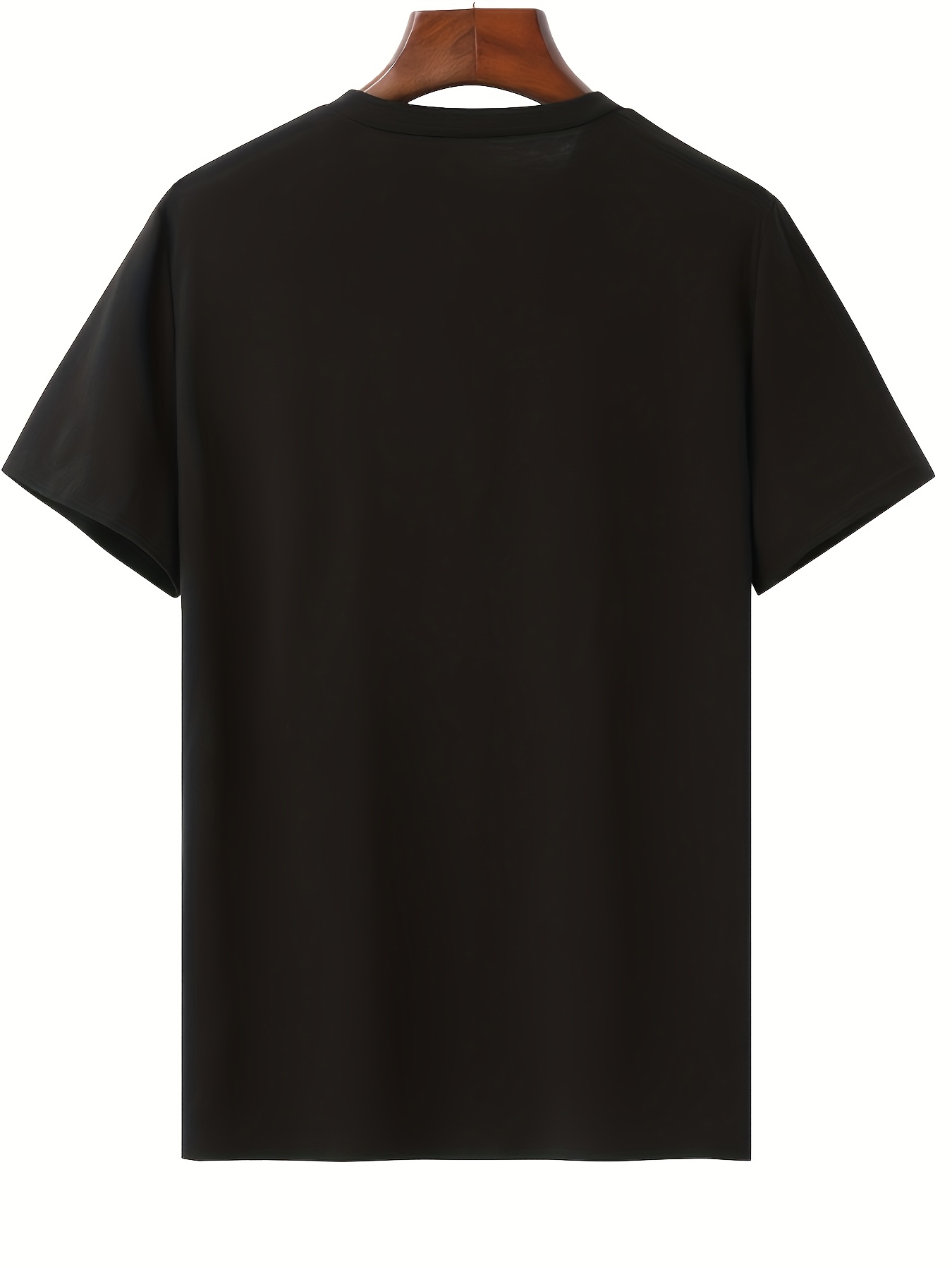 Trendy Men's Black Graphic T-S - Musical Instrument Horn ulasan dan harga