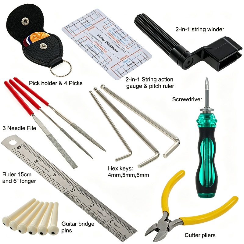 22pcs Guitar Repair Tool Set M - Musical Instrument Repair ulasan dan harga