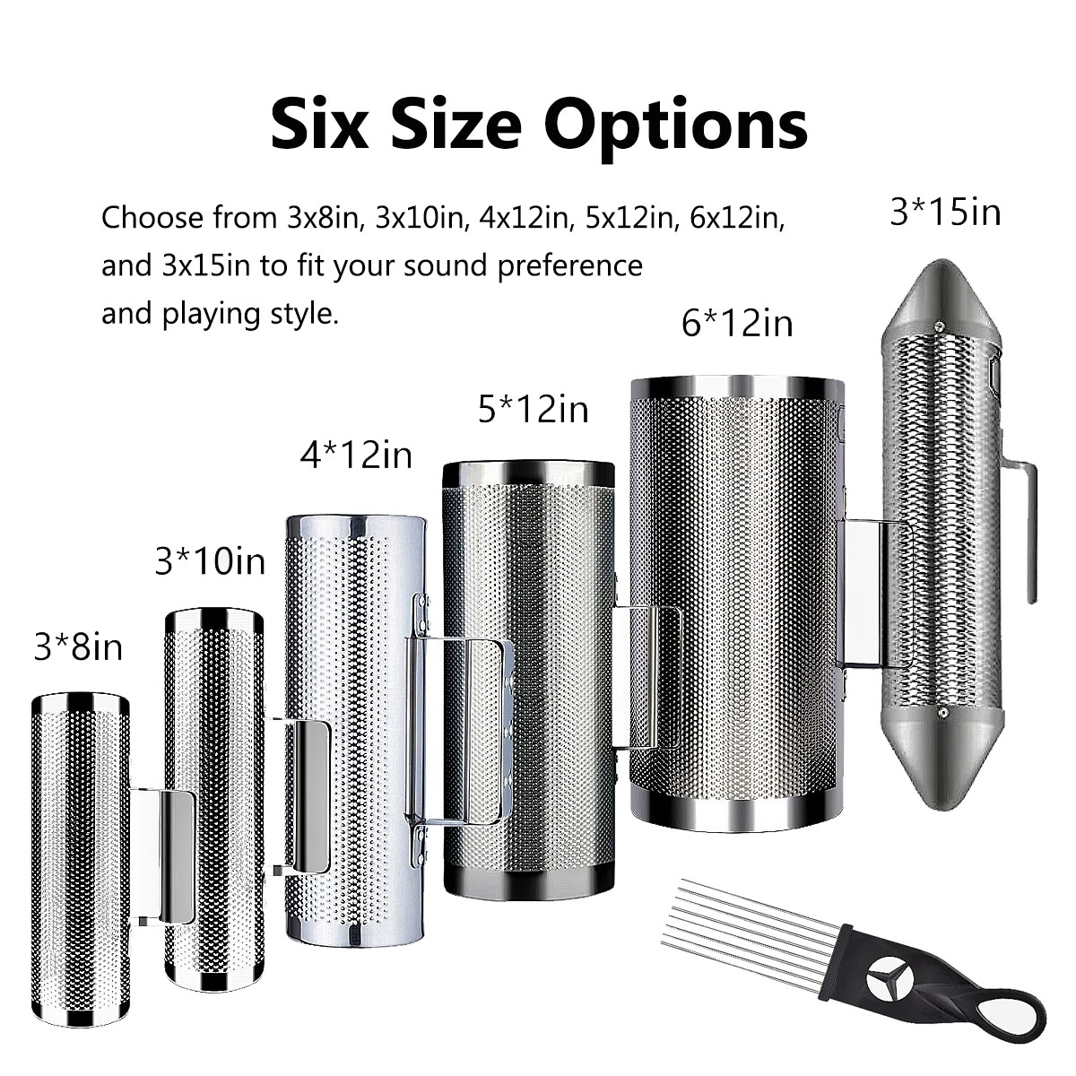 Miwayer Musical Stainless Stee - Guiro Scraper Instrument ulasan dan harga