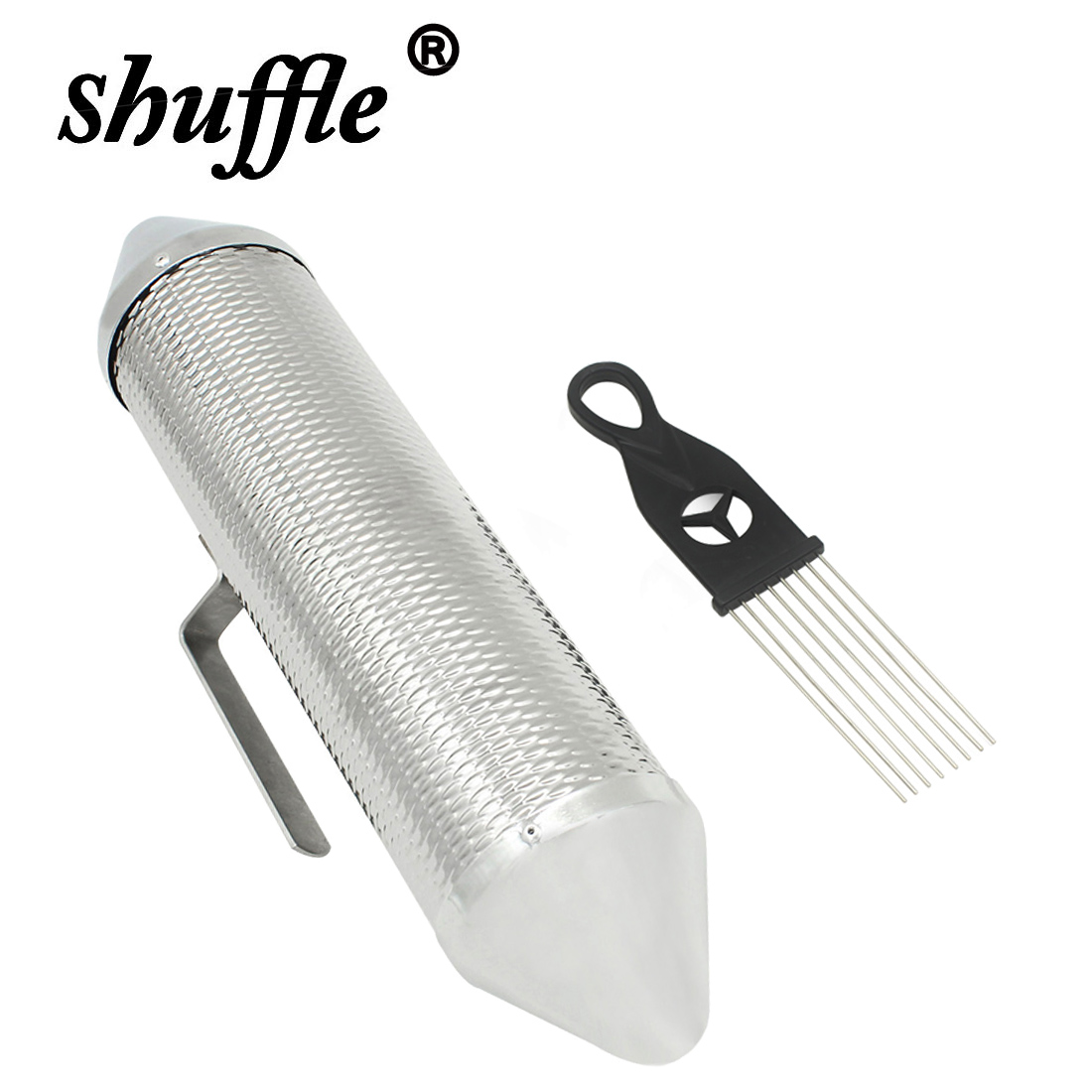 Scraper Barrel Silver Metal Gu - Guiro Scraper Instrument ulasan dan harga