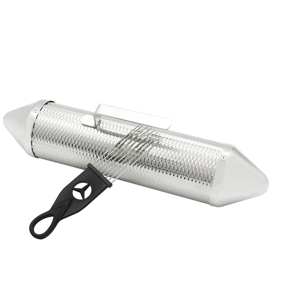 Scraper Barrel Silver Metal Gu - Guiro Scraper Instrument ulasan dan harga