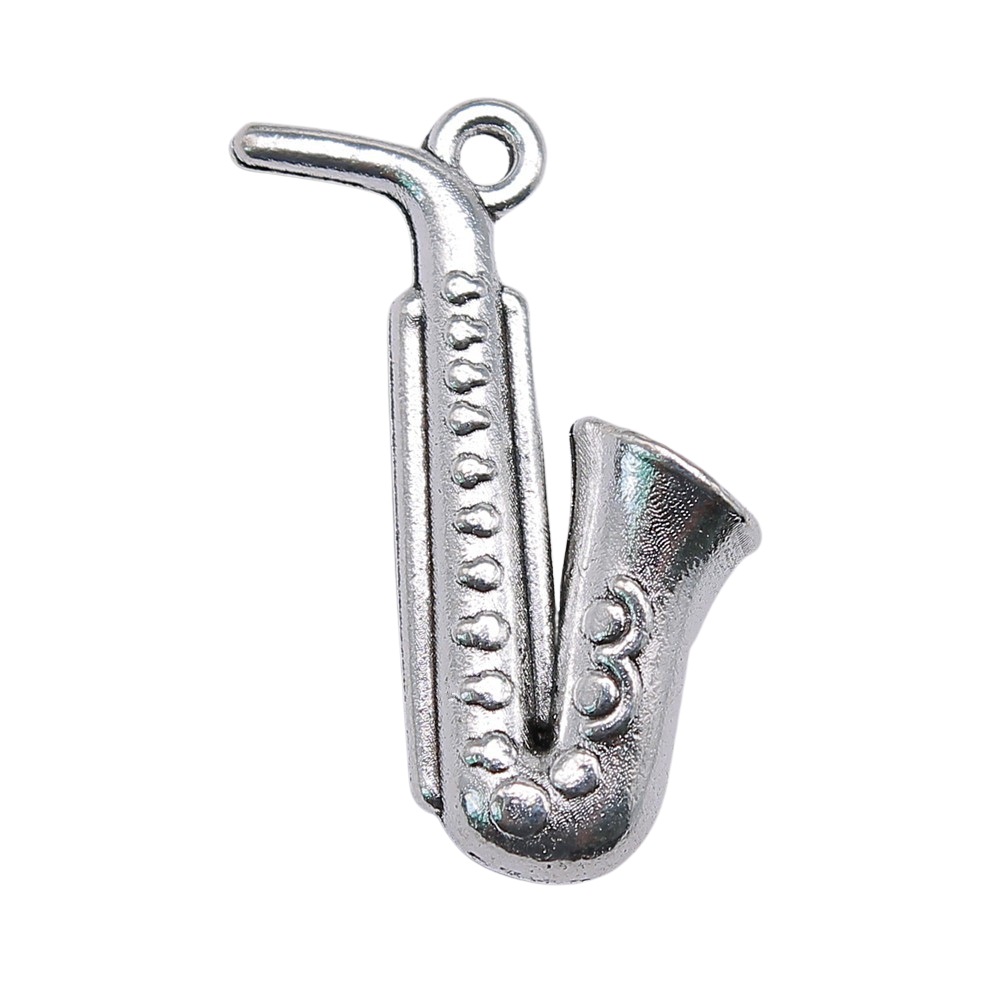 20pcs 26x21mm(1.02x0.83inch) A - Musical Instrument Saxophone ulasan dan harga