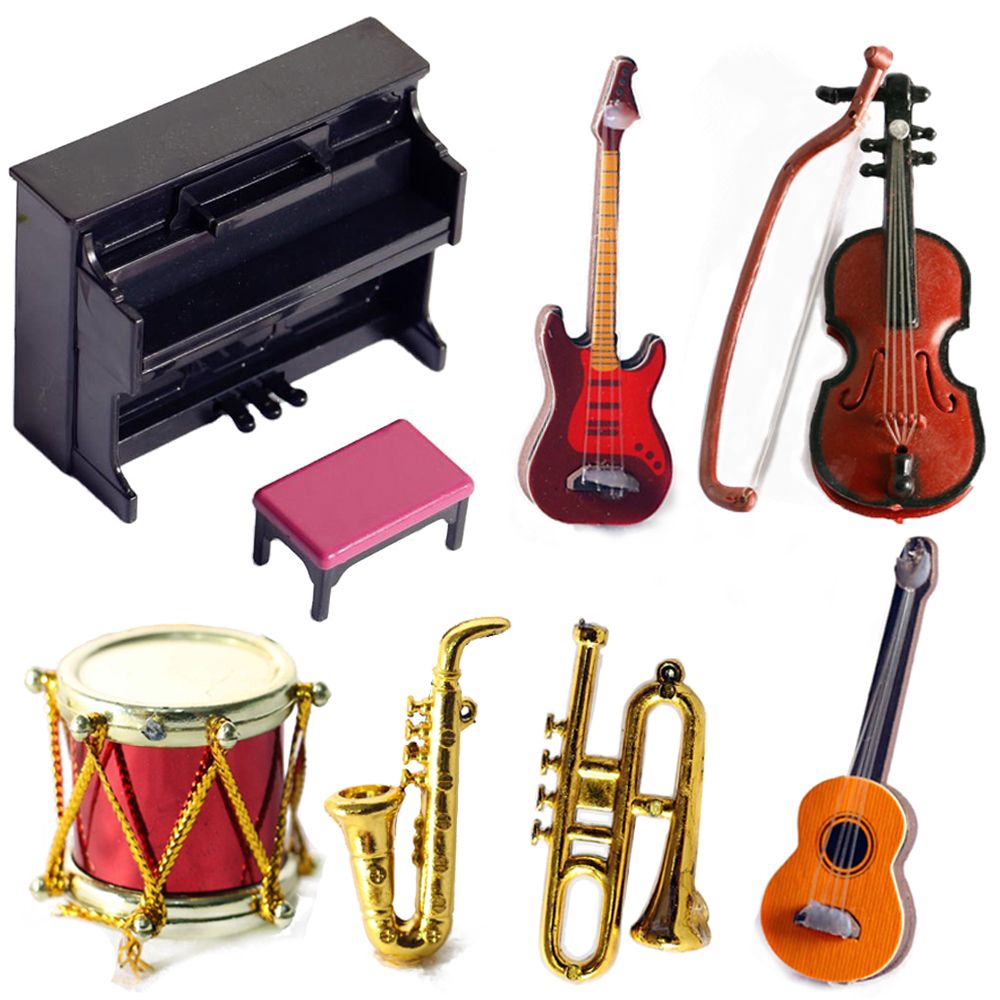 Miniature Doll Musical Instrum - Musical Instrument Saxophone ulasan dan harga