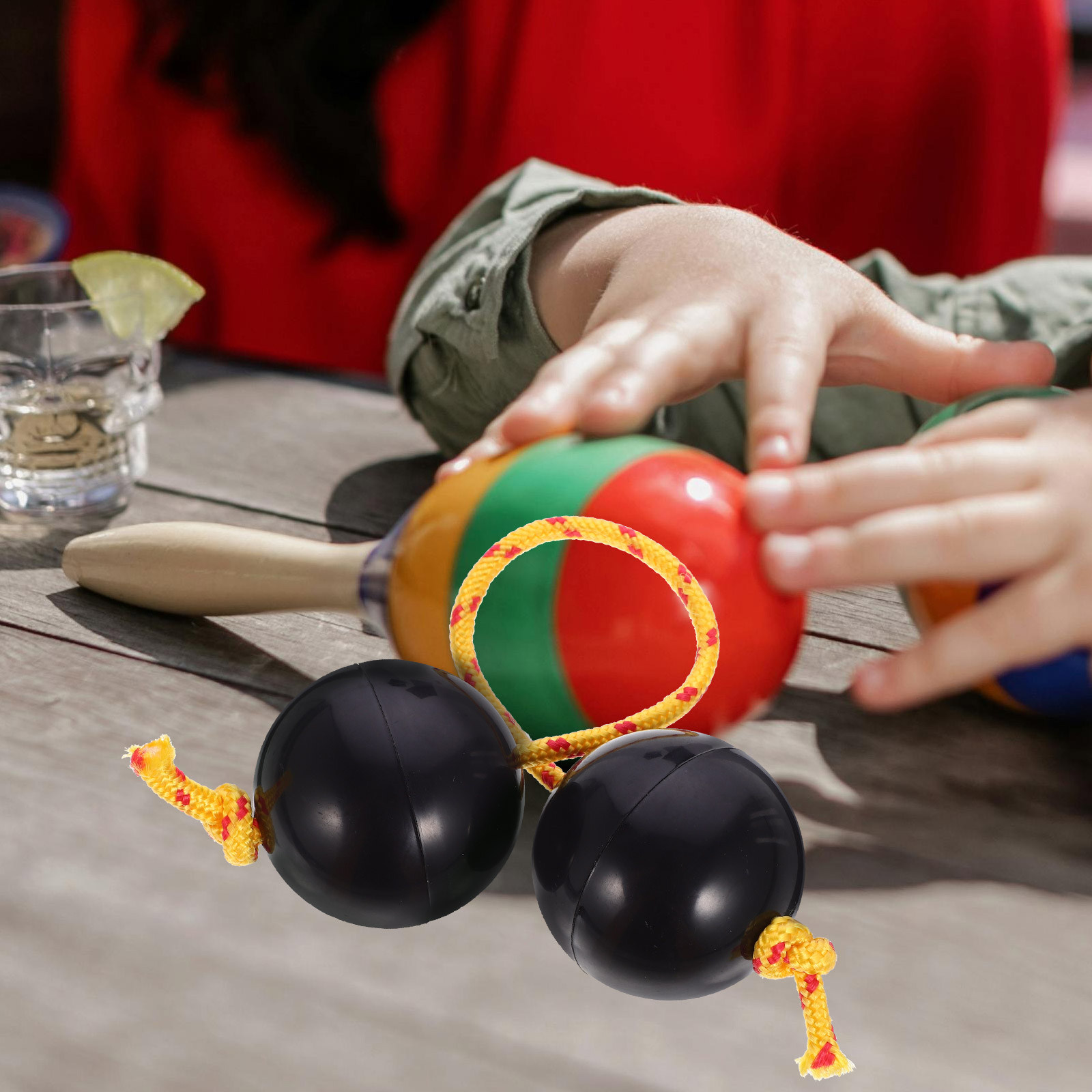 2Pairs African Shaking Ball In - Musical Instrument You Shake ulasan dan harga