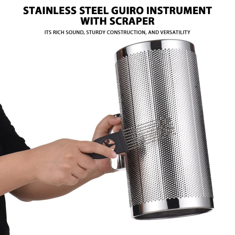 12 inch Stainless Steel Guiro  - Guiro Scraper Instrument ulasan dan harga