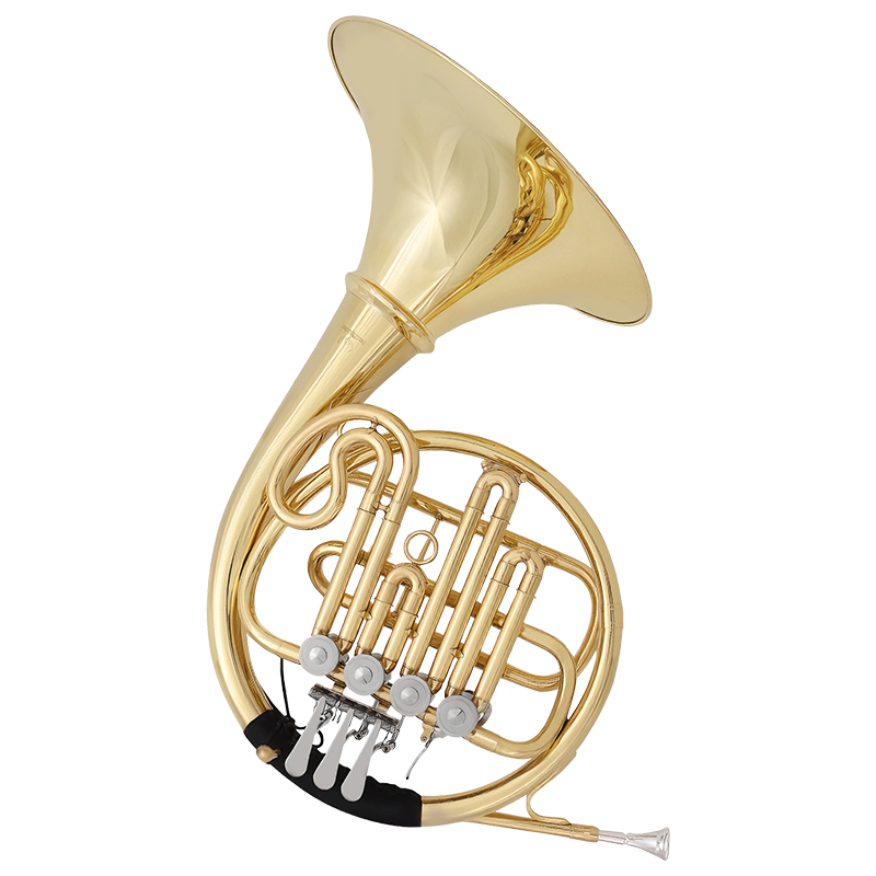 French Horn With Four Keys Lac - Musical Instrument Horn ulasan dan harga