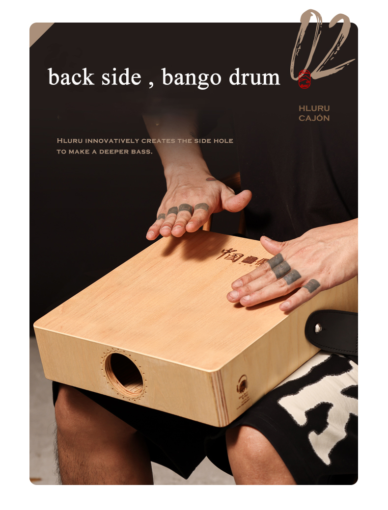 Hluru Cajon Drum for Travel, W - Musical Instrument Box ulasan dan harga