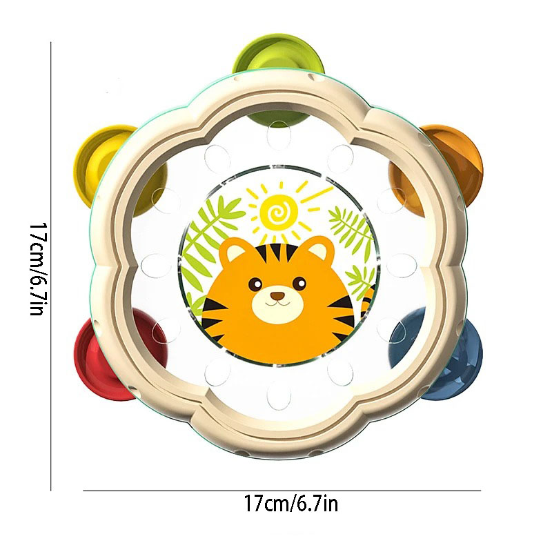 Hand Drum Toy For Baby Toddler - Musical Instrument You Shake ulasan dan harga