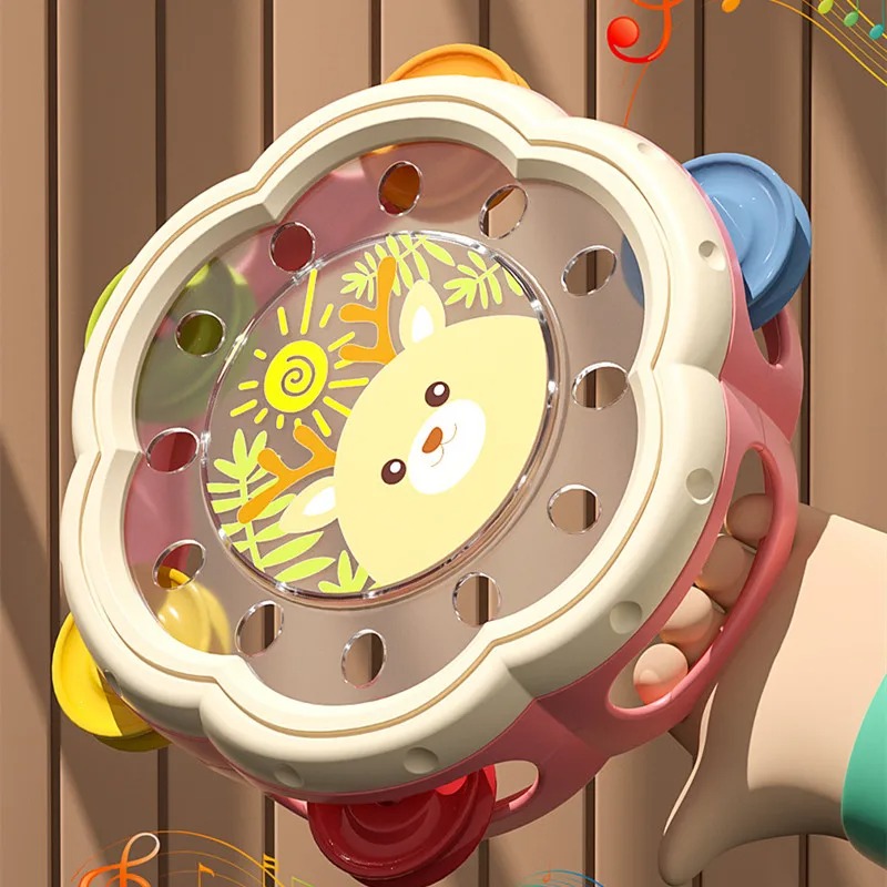 Hand Drum Toy For Baby Toddler - Musical Instrument You Shake ulasan dan harga
