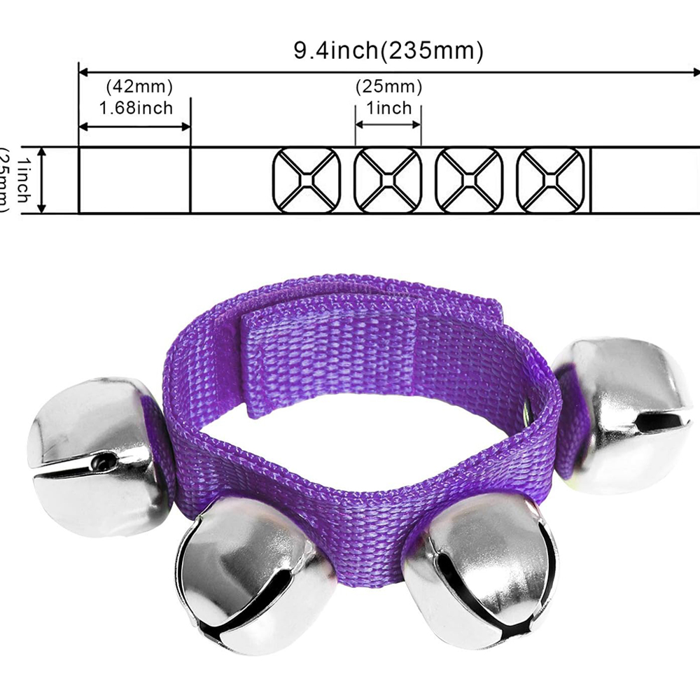 Jingle Bells Wrist Band Jingle - Musical Instrument You Shake ulasan dan harga