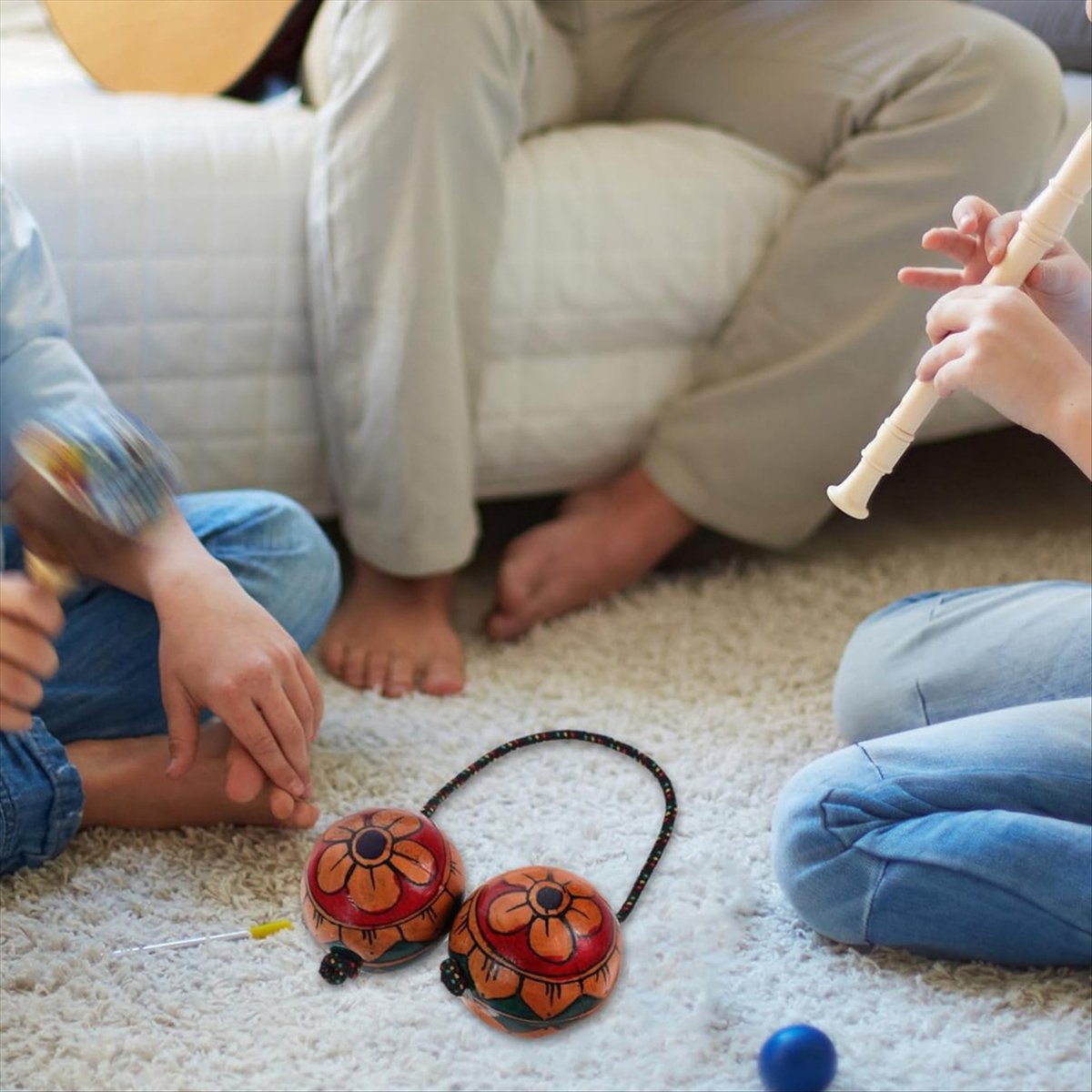 【HOT!TURE】Hand Drawn Maracas M - Musical Instrument You Shake ulasan dan harga